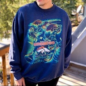 Vintage Denver Broncos Crewneck Sweatshirt